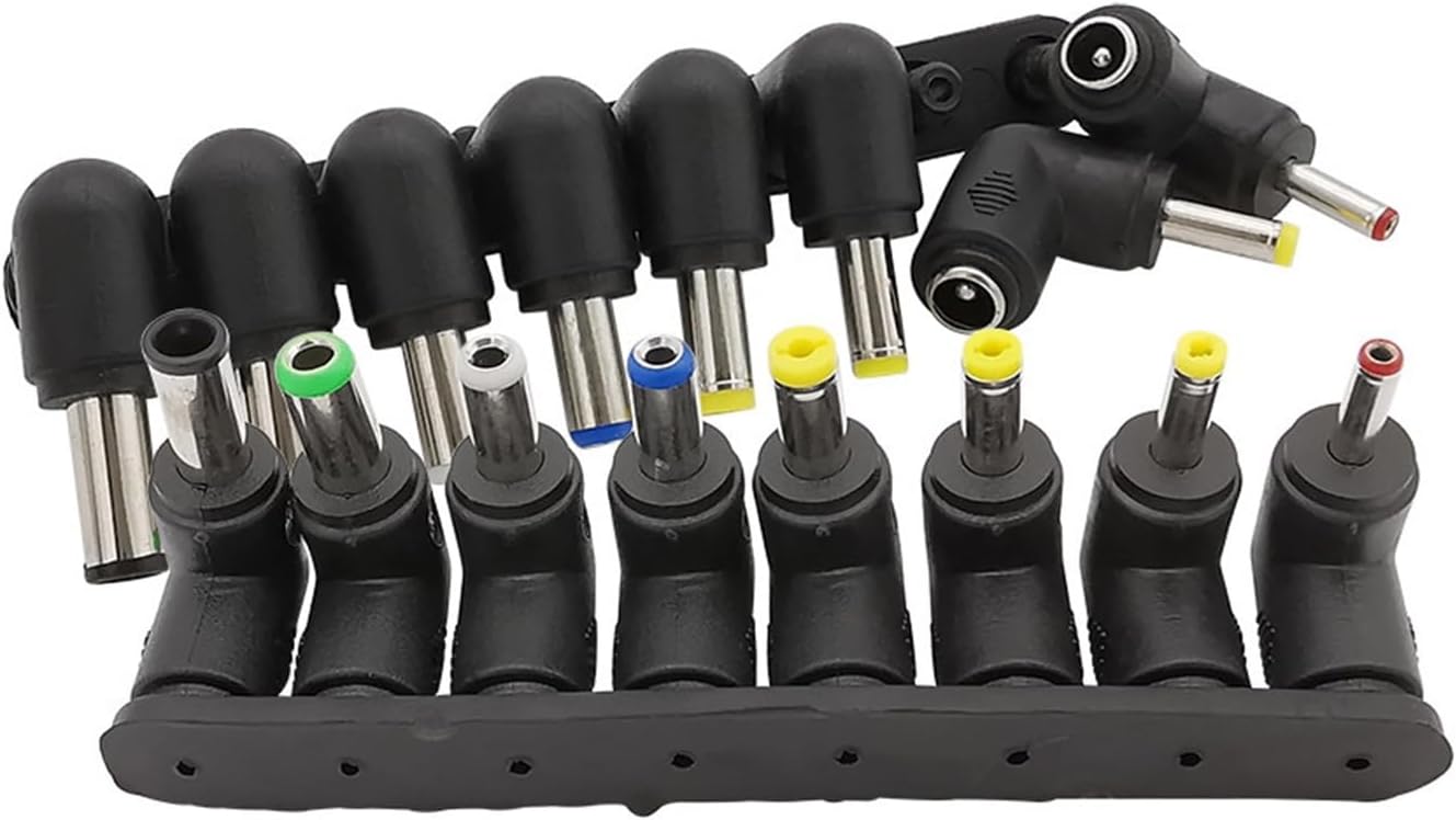 8Pcs 90 Degree Right Angle DC Connector 5.5mm x 2.1mm Female Power Supply Adapter Jack DC