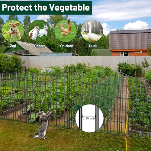 No Dig Dog Fence Outdoor for Yard, 32 in(H) X 11.8 ft(L) by CLEASO - Used condition - Image 4