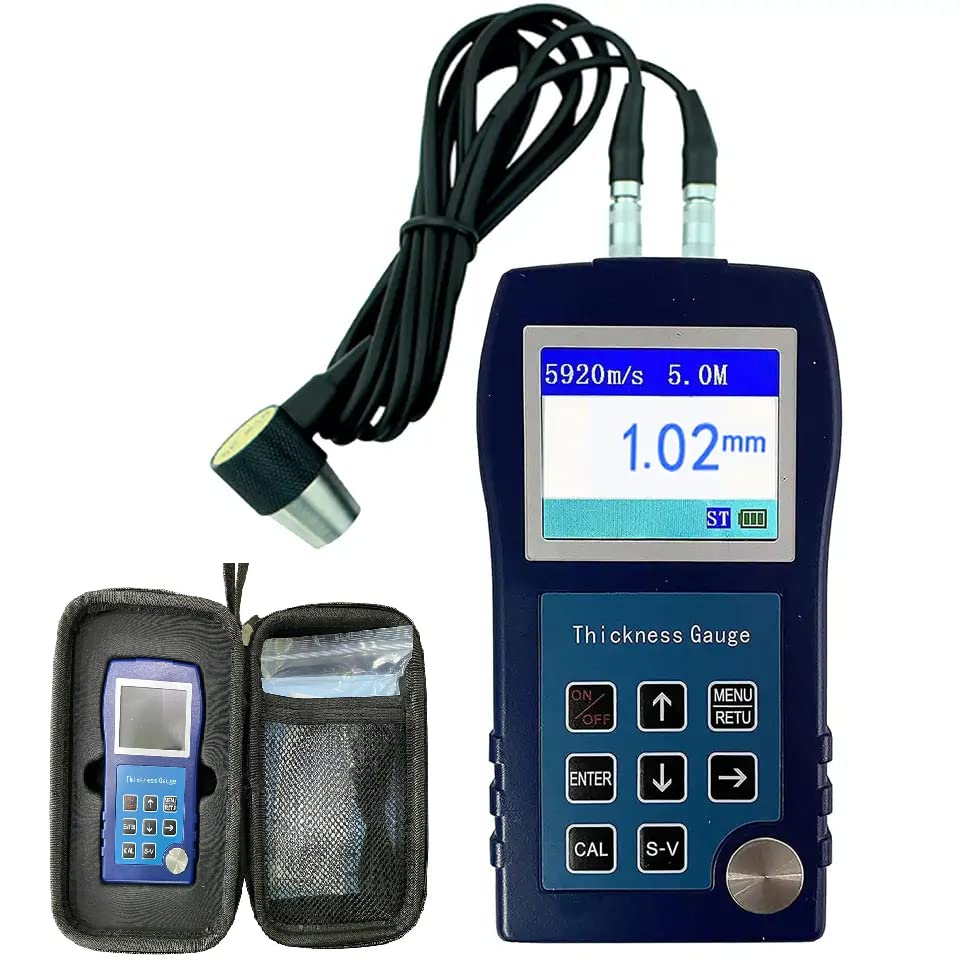 Medidor ultrasónico de espesor para acero y hierro, medición de 0.75 a 400 con precisión de 0.1 mm DR85S miniatura 1