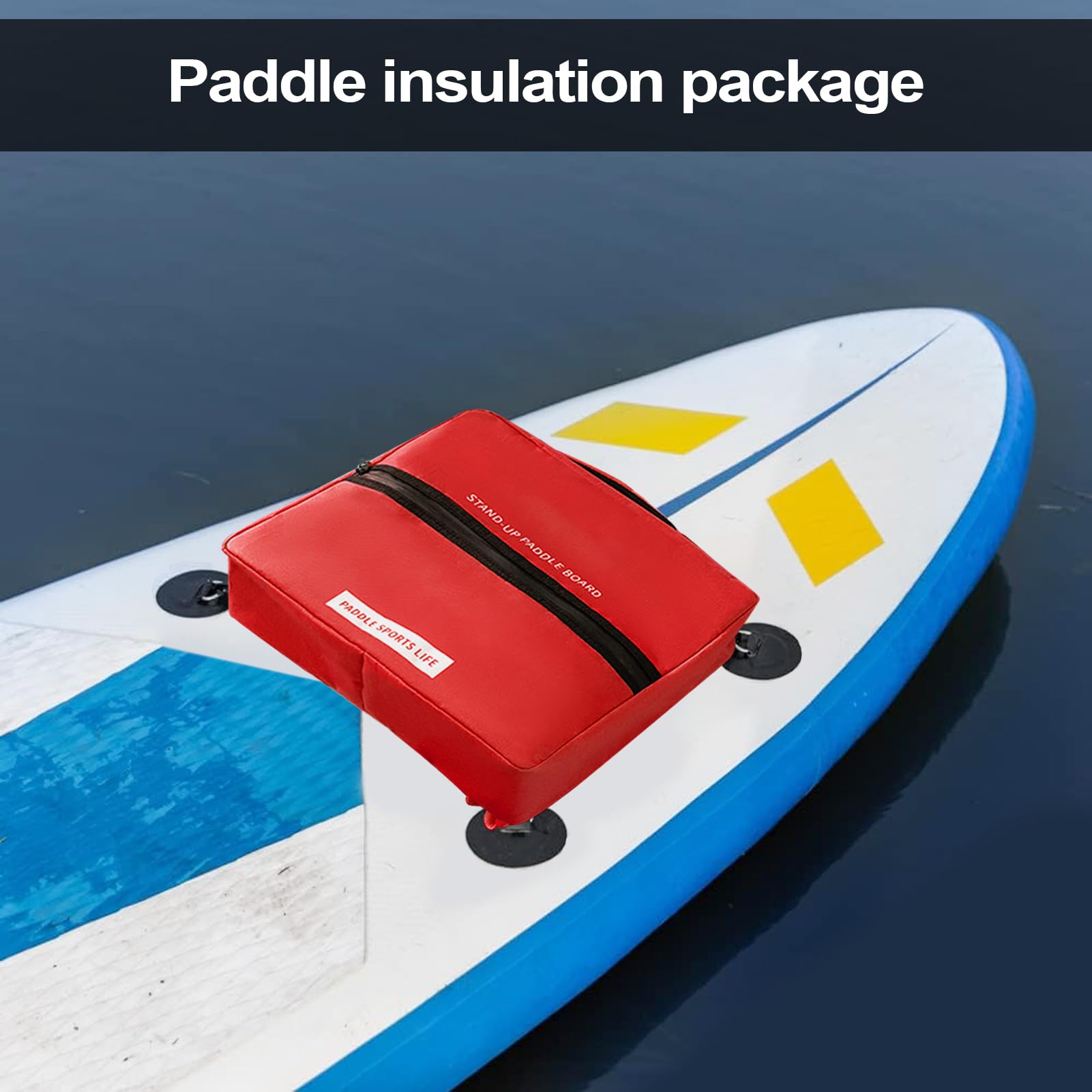 Generico Paddle Board Cooler Bag, Waterproof Insulated Deck Storage Organizer with Adjustable Straps, Large Capacity Leakproof for Paddleboarding, Kayaking