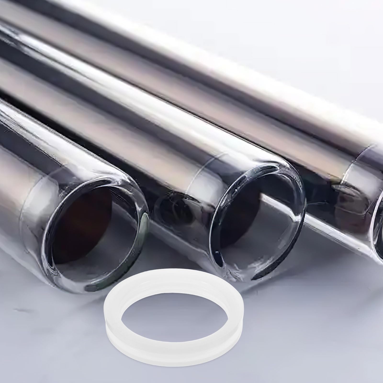 Juntas Tóricas de Silicona 58 Mm para Calentadores Solares de Agua, 72 Unidades Anillos de Sellado Resistentes para Tubos Colectores, Anillos de Repuesto para Evitar Filtraciones