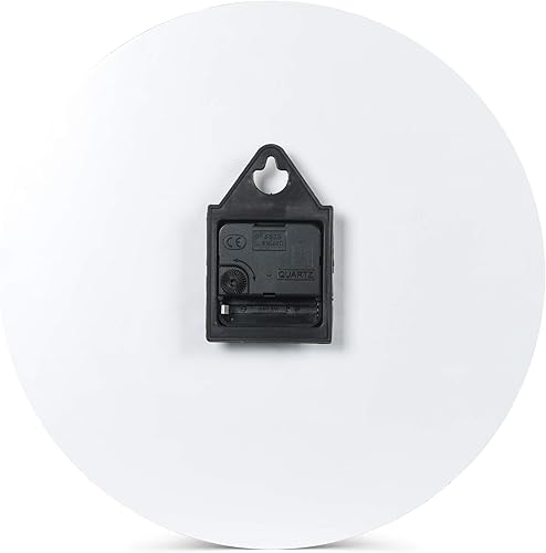 Miniatura 3 de Mark Feldstein & Associates Coffee Time Beverages Midnight Black Reloj de pared redondo de cristal liso de 12 pulgadas