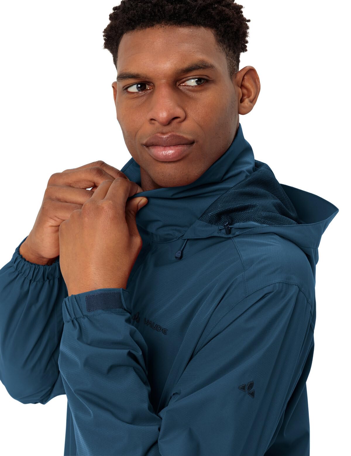 VAUDE Męska kurtka przeciwdeszczowa Escape Light, wodoszczelna kurtka outdoorowa, oddychająca kurtka wiatrówka z kapturem, chroniąca klimat kurtka turystyczna