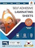 Vista 1 de Self Adhesive Laminating Sheets 12.3x17.1 inch, 20 Pack, 4mil Thickness, No-Machine Needed, QuickPeel, Instashield, Stick&GO