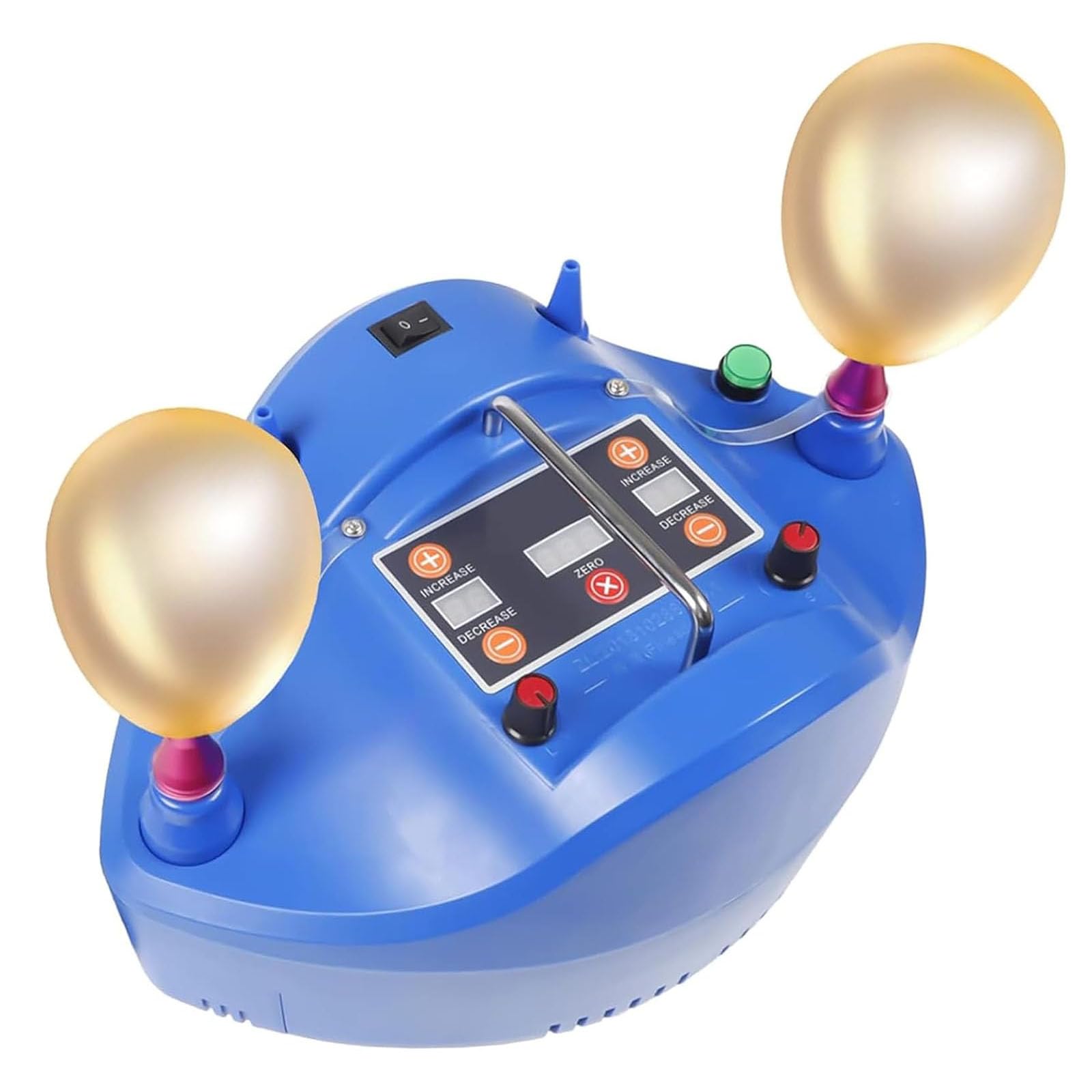 Elektryczna pompka balonowa 1200 W z podwójnym otworem, z automatycznym liczeniem i podparciem do pompowania pedałów nożnych, idealna na przyjęcia urodzinowe i wesela