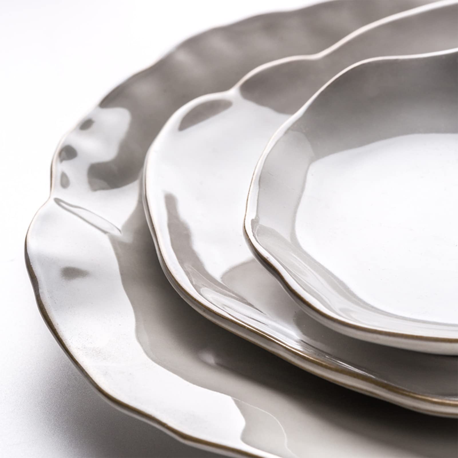 25-częściowy porcelanowy zestaw obiadowy z talerzem płaskim, talerz deserowy, talerz do zupy, miska, zestaw filiżanek i spodków, kompletny zestaw naczyń dla 4 osób
