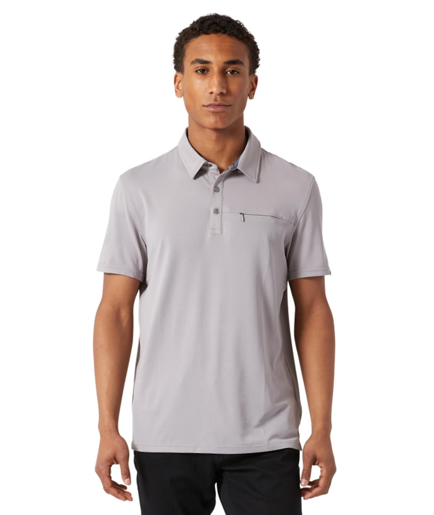 DKNY Mens Polo Shirts - Short Sleeve Quick Dri Fit Golf Polo Shirts for Mens | Performance Men's Polo Shirts with Pocket