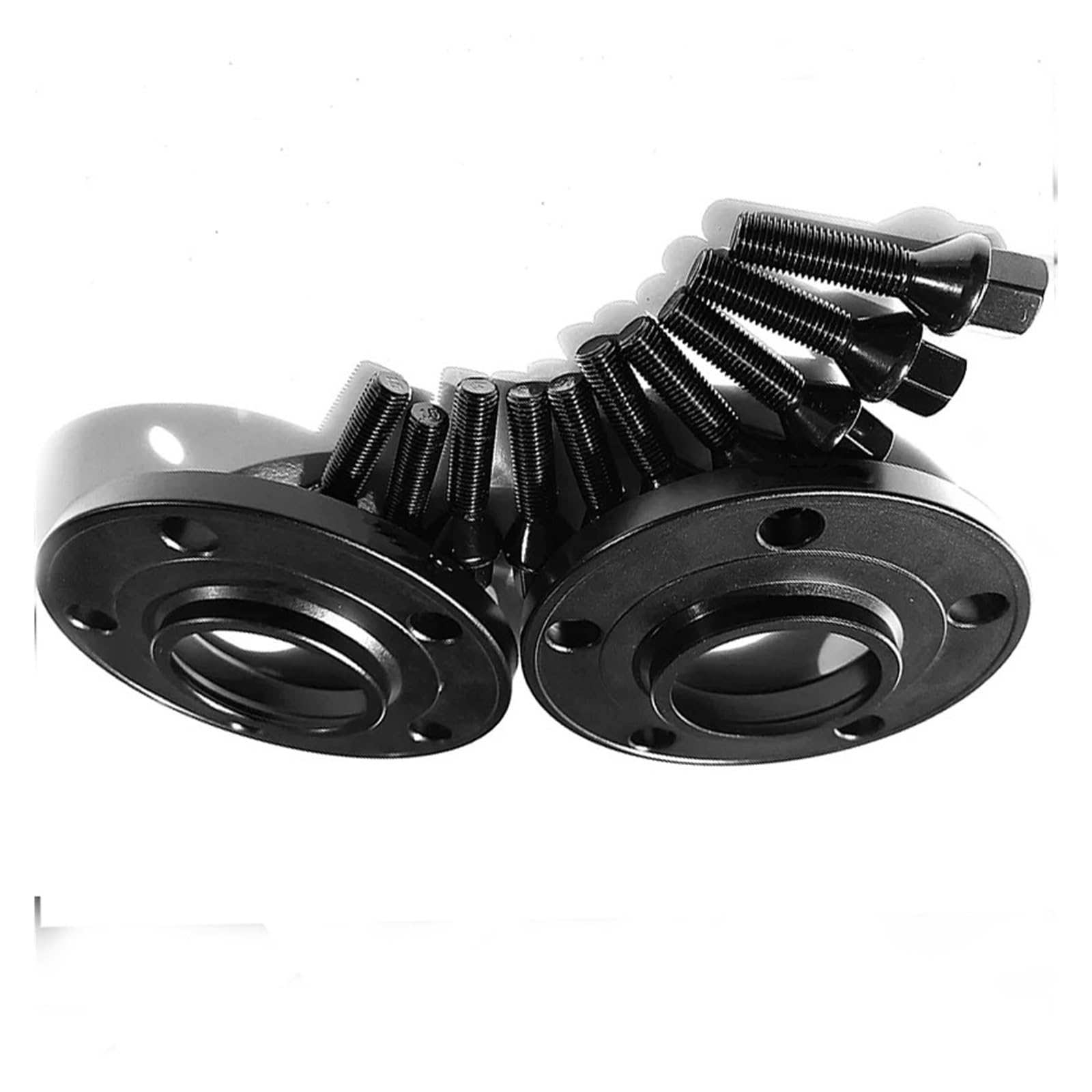 Distanziatori per ruote 2 pezzi 10 mm/15 mm/20 mm 5 x 112 66,6 distanziali per ruote per BMW per G26 2023 | 10 pezzi 14 x 1,25 bulloni conici(15mm silver)