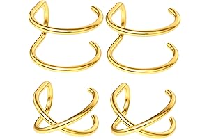 14k Gold Double Line Cuff Earring