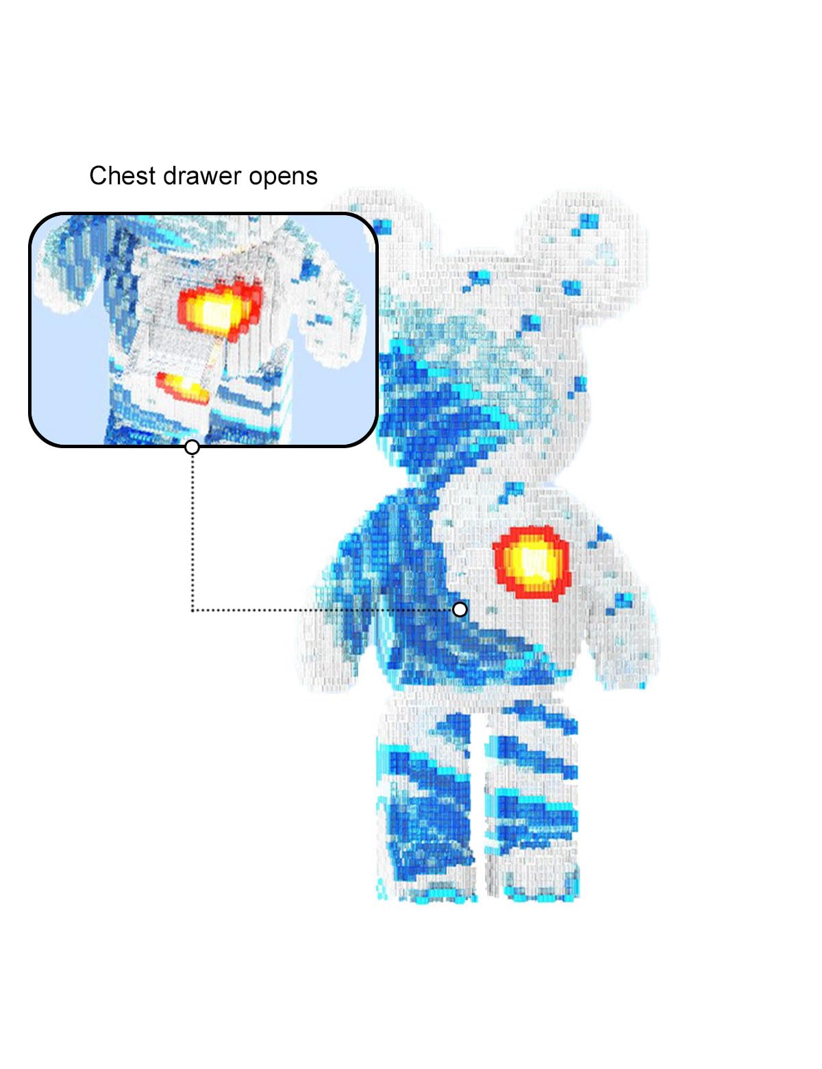 GAMTIM Animal Sun Bear Bear Model Set,(9435Pieces) –Ornaments