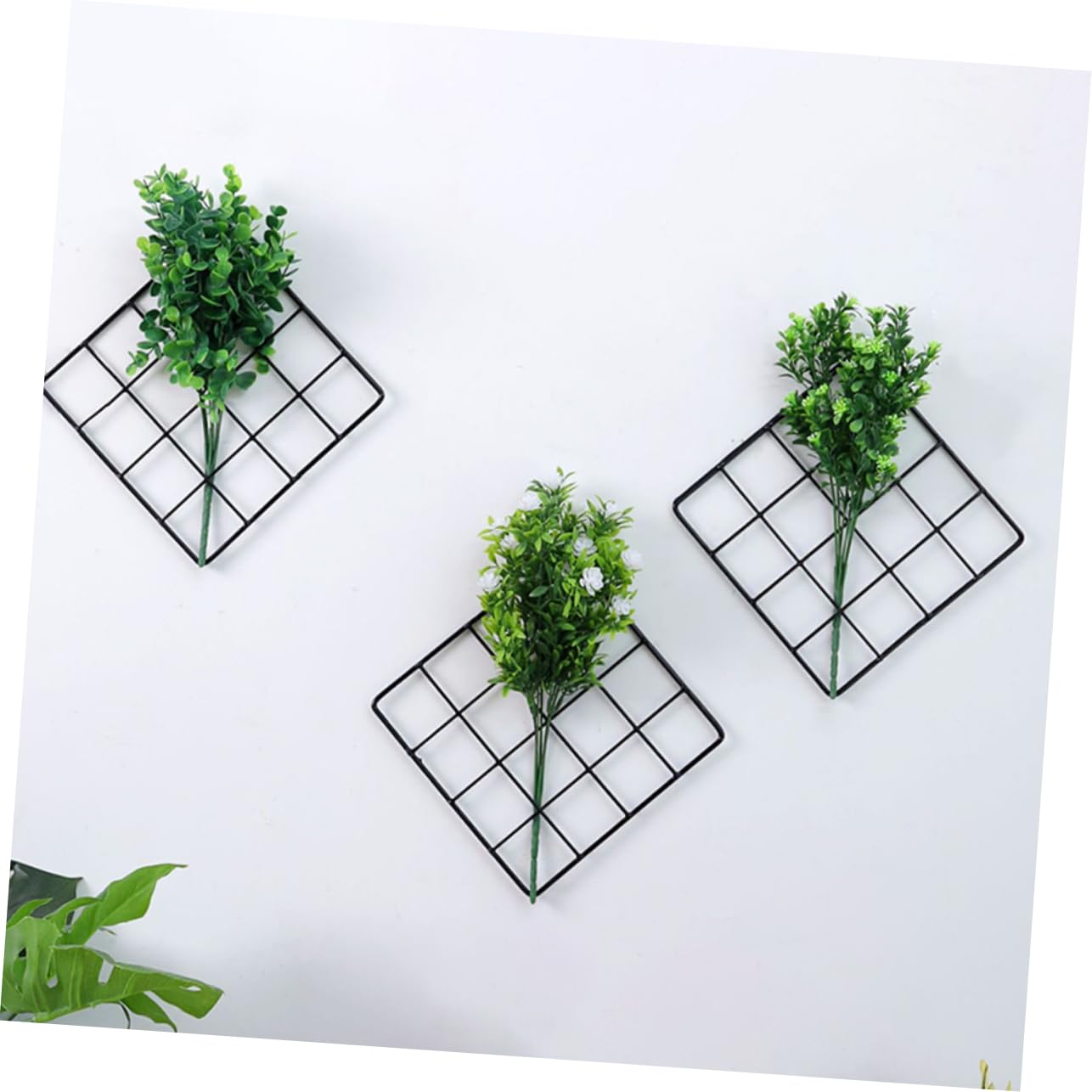 Ciieeo Metal Mesh Photo Organizer 2 Pcs Wall Decor Panel Creative Photo Wall for Home Office Dormitory