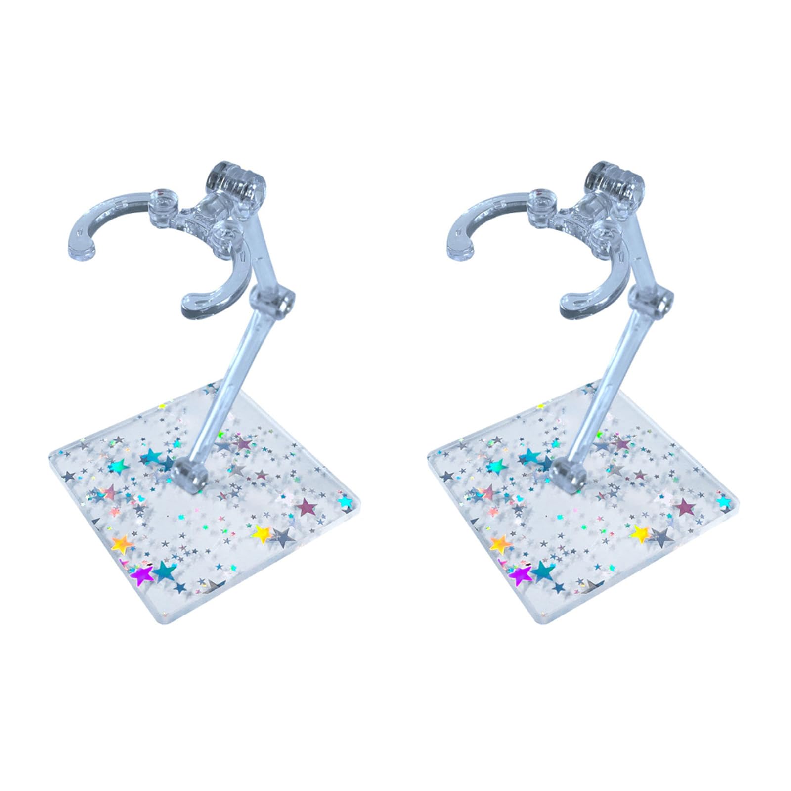 hogtnd Quick Assembly Model Figures Display Stand, Figures Display Base for Anime Dolls and Miniature Statues, Pack of 2 Stand