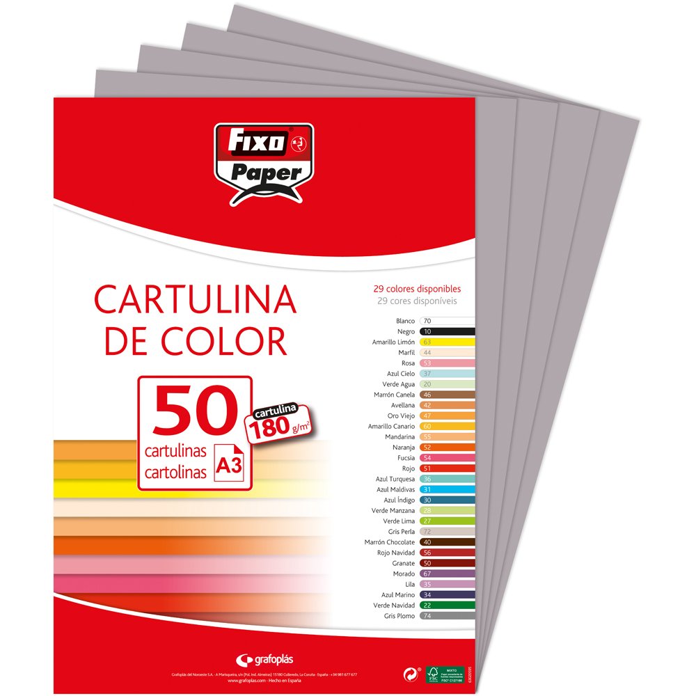 Fixo Paper 11110470 - Pack de 100 – Cartulina blanca A4, 180g — view 42