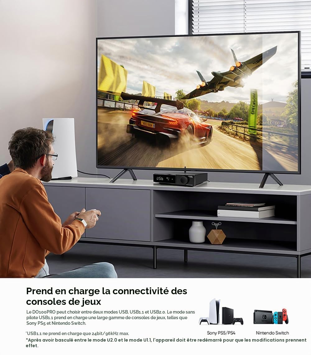 SMSL DO100PRO Digital Audio DAC Chip haut de gamme ES9039Q2M XLR Ligne équilibrée/RCA SORTIE BLUETOOTH/USB/OPTICAL/COAXIAU