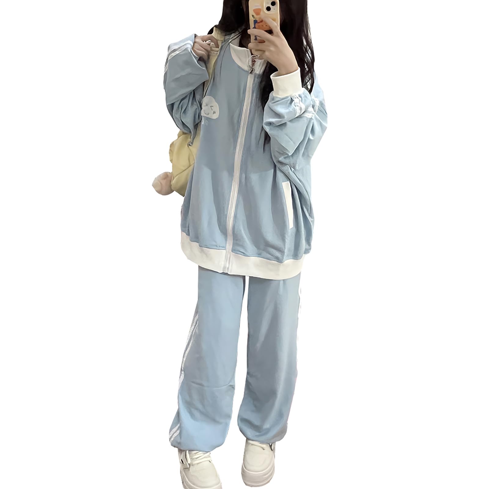 地雷系 ジャージ 地雷系ファッション 黒色 アクセント入りジャージ ジャージ|地雷