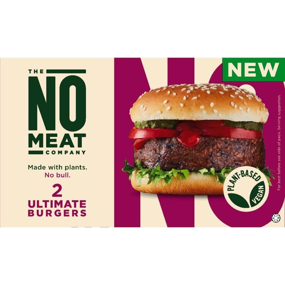 No Meat 2 Ultimate Burgers, 226g (Frozen)