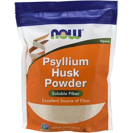NOW Foods Supplements, Psyllium Husk Powder, Non-GMO Project Verified, Soluble Fiber, 24-Ounce