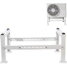 Heavy Duty Mini Split Ground Stand for 9000-60000 BTU,33"-43" Adjustable AC Bracket Outdoor Condenser Base with Anti-Vibration Pads, Corrosion-Resistant for Heat Pump & HVAC Units Max Load 770LBS