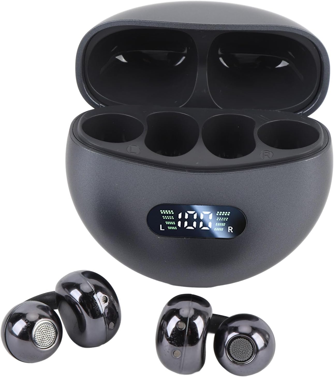 Sorandy Language Translation Earbuds, Real Time 144 Languages & Accents Translator Earbuds, Includes One Year Freely Subscription, Ideal for Business, Learning, Meetings, Travel (Iron Gray)