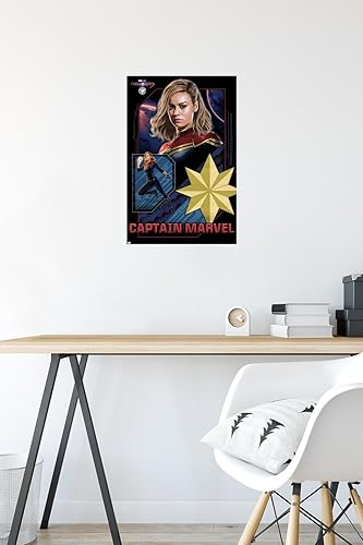 Miniatura 4 de Trends International Marvel The Marvels - Póster de pared de Capitán Marvel, 14.72 x 22.37 pulgadas, versión premium sin marco