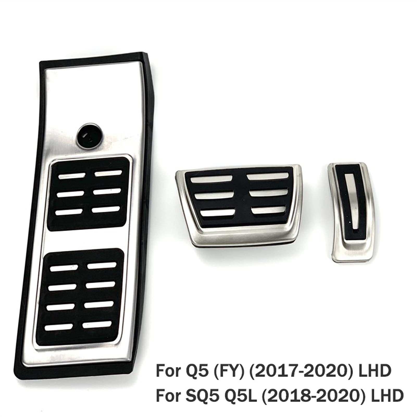 Pedał ze stali nierdzewnej, dla, Q5 Q5L SQ5 2017-2020 akcelerator paliwa pedał hamulca nakładki na pedały maty pokrywa akcesoria(AT 3pcs For LHD)