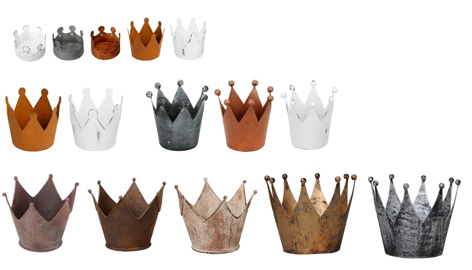 Kerzenhalter Mit Glasaufsatz Für Kränze - Antik Eisen Optik