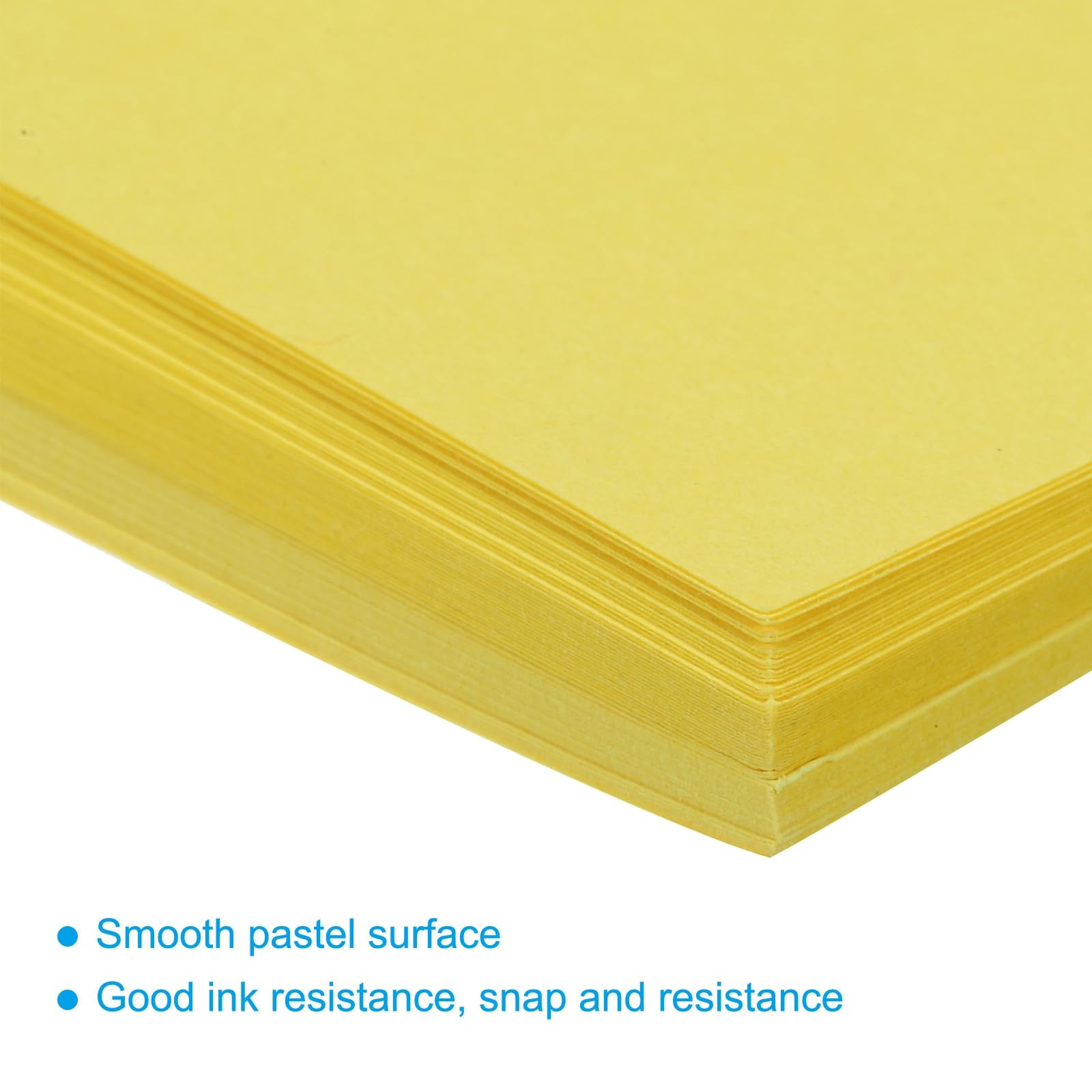 Colored A4 Printer Paper - 75 Sheets 80gsm Pastel Print Copy Paper For Crafts, Origami, Invitations, Lemon Yellow - View #2