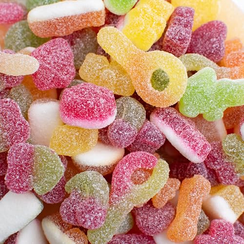 Pick and Mix Sweets Fizzy Sour Sweet Mix 1 Kilo Bulk Bag 1KG Assorted Sweets for Parties Gifts and Sharing.