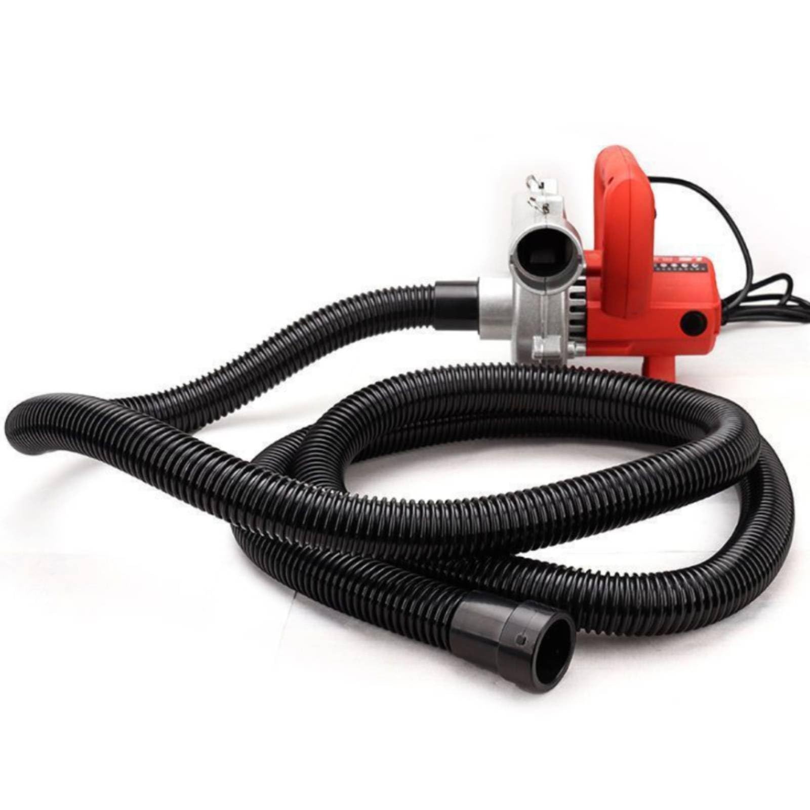 Soplador y Aspiradora Industrial con Cable Aspiradora con Tubo Flexible y Boquillas Ergonómico para Trabajadores la Construcción, Tubo 6m