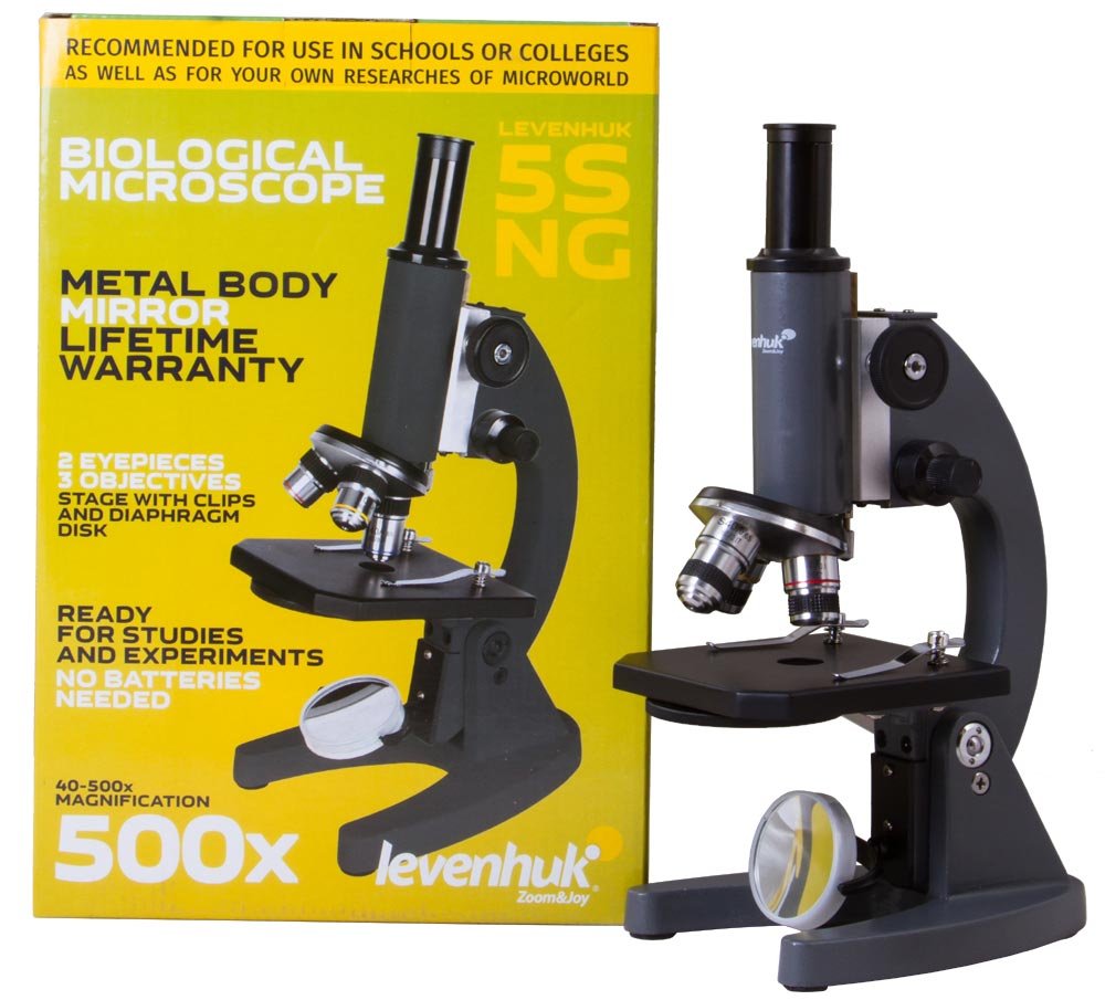Image of Levenhuk 5S NG microscope Amazon website