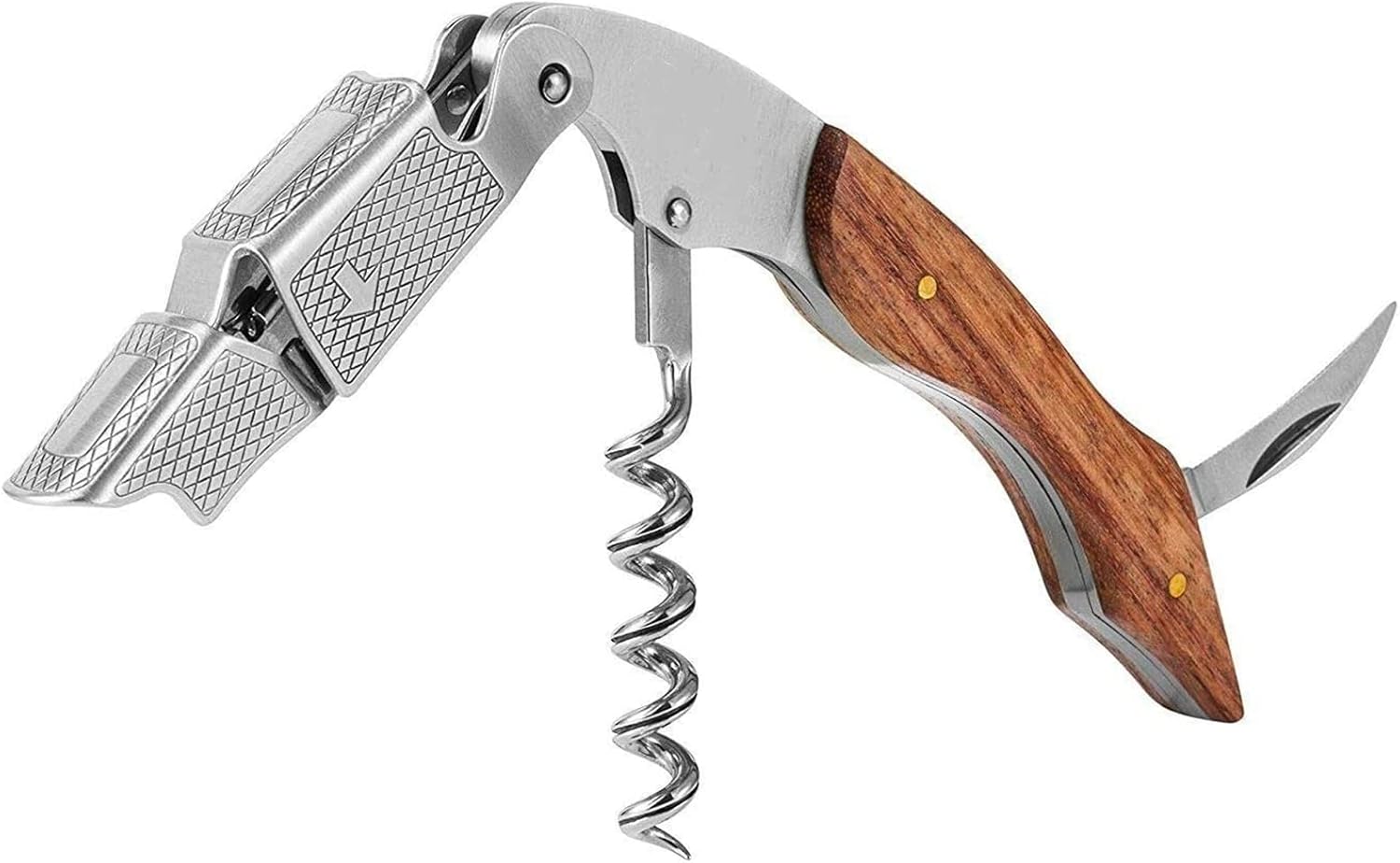 VIYNRAN Professional Waiters Corkscrew Bottle Opener 3in1 Key Tool with Foil Cutter & Dual