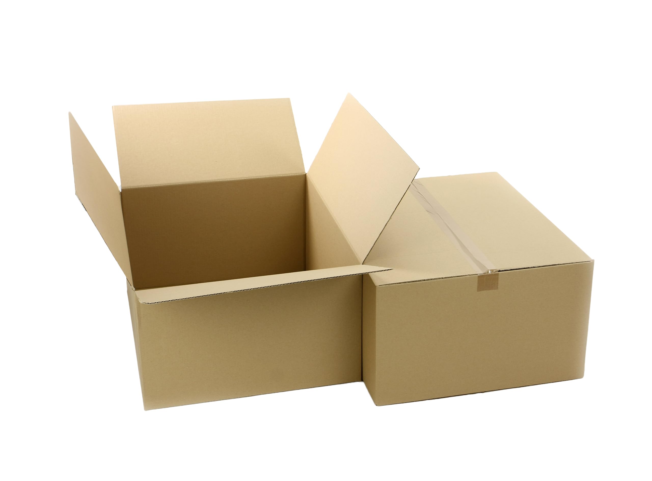 100 Stück Faltkarton 350x250x200 mm Aussenmass Versandkarton E-commerce Karton 1-Wellig 400G Braun Kartonage Verpackung Postkarton Versandschachtel Paket Päckchen