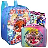 LOL Surprise Mini Backpack with Lunch Bag Set - 4 Pc Bundle with 12' LOL Surprise Backpack with Reversible Sequins, Lunch Box, Stickers, More | LOL School Supplies