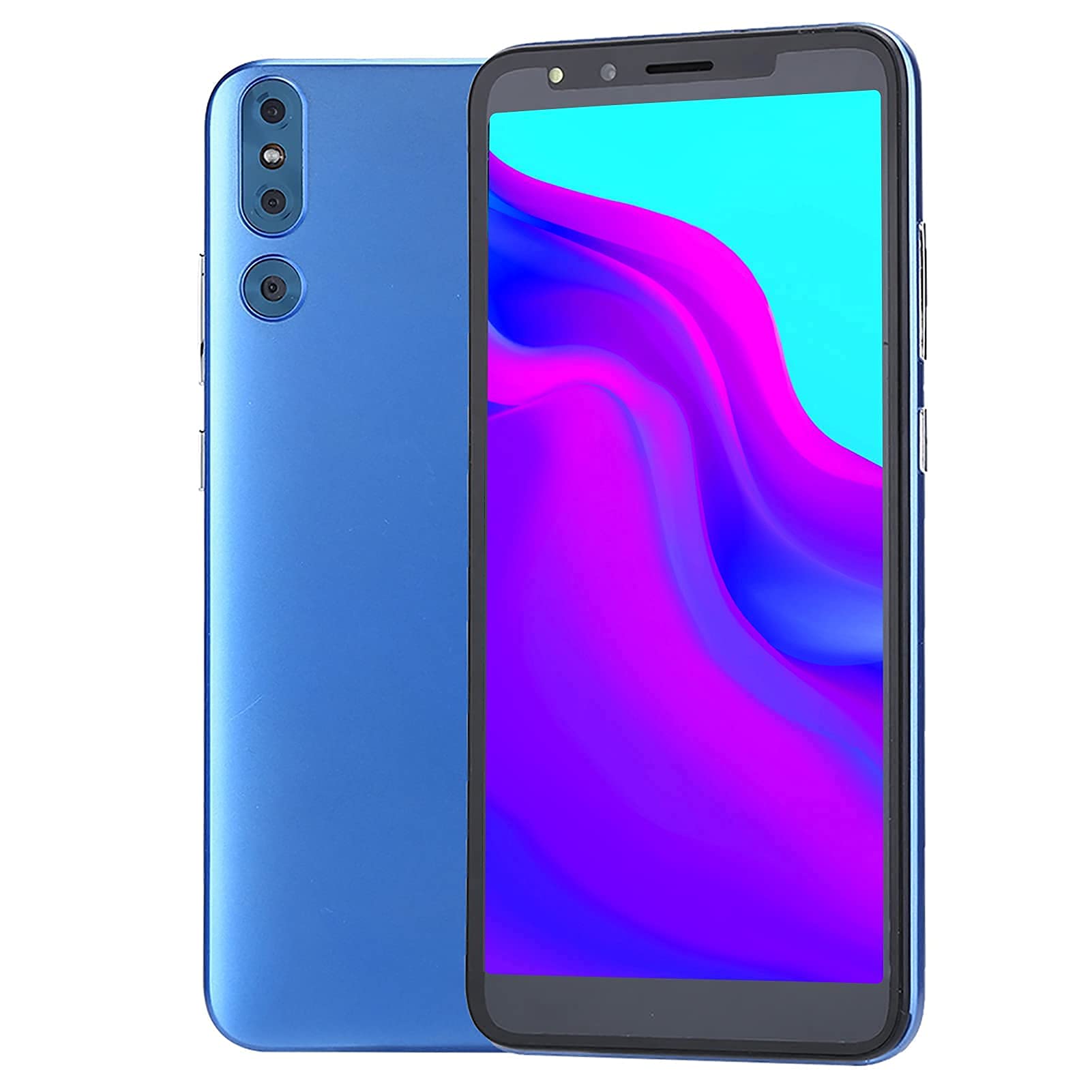 Smartphone Unlocked, 5.72in HD Screen, Dual SIM Card GSM Unlocked Smartphone, 512MB+4GB, 2MP+2MP, 1800mah Battery, Unlocked Android Cell Phone Blue