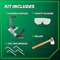 Vista 6 de Metabo HPT Engrapadora para pisos, Clavadoras neumáticas de preferencia profesional en herramientas para pisos, Grapadora neumática con mango