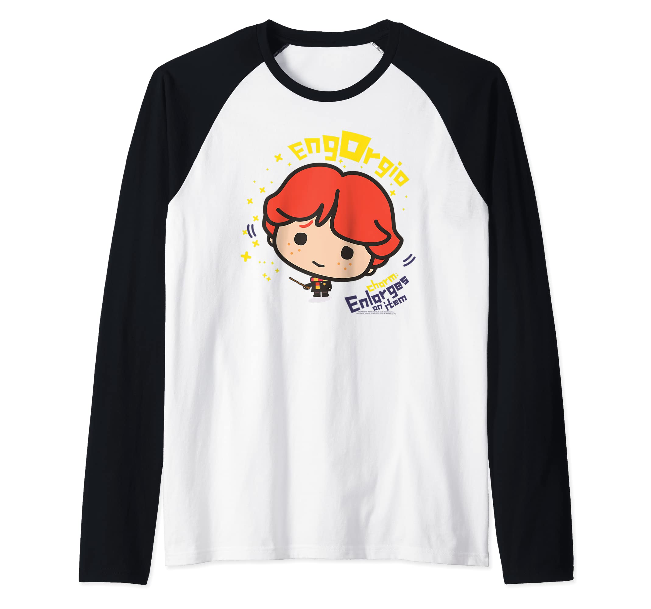 Harry Potter Ron Weasley Engorgio Charm Raglan Baseball Tee