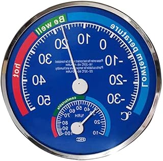 Wall Mount Thermometer Hygrometer Indoor Analog Humidity Meter Gauge Monitor Temperature Meter For Home Office Baby Room Temperature Humidity Detector Meter Gauge