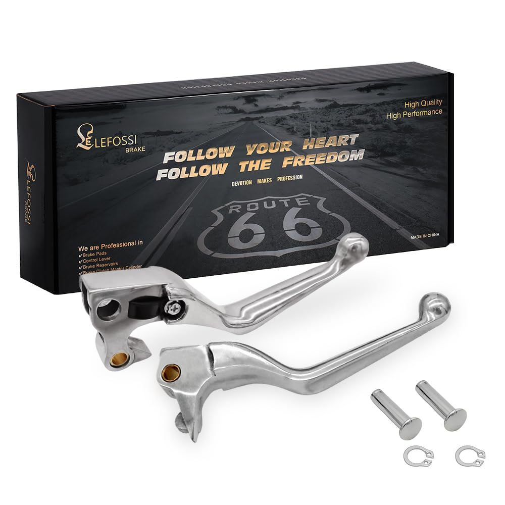 Premium in alluminio freno moto & leva frizione Compatibile con Harley Davidson XL Sportster 883 1200 XL883 XL1200 Forty Eight Seventy Two 2004-2013 -Safety,Corrosion-Resistant, Polished