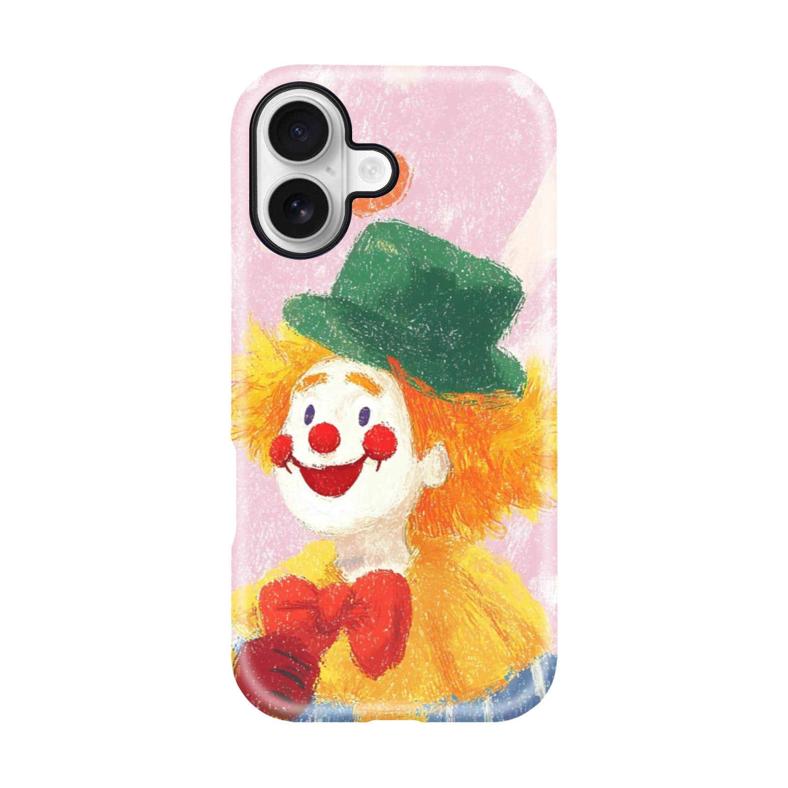 GCACE Phone Cases for iPhone 17 16 15 14 13 12 11 Pro Max Plus Mini,Cute Clown Cartoon Style Pattern Protective Shockproof Cover for Teen Girls Women Kids