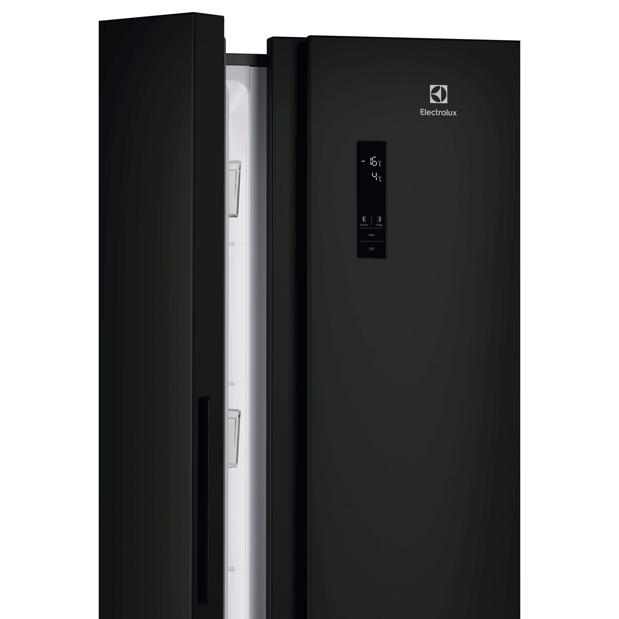 Electrolux EAT6ME53K0 Frigorifero Combinato Libera Installazione, 532 L (347+185), TwinTech Total No Frost, Classe E, Cooling 360°, Controllo Umidità, FastFreeze, Controlli Touch, 39 dB, Nero
