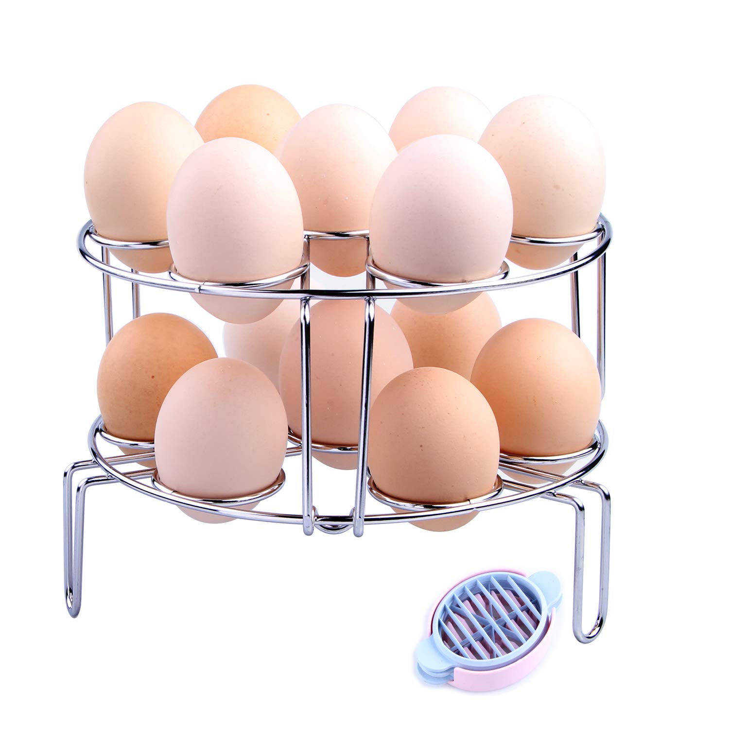 FindUWillStackable Steamer Rack, Egg Trivet Stand for Instant Pot and Pressure Cooker