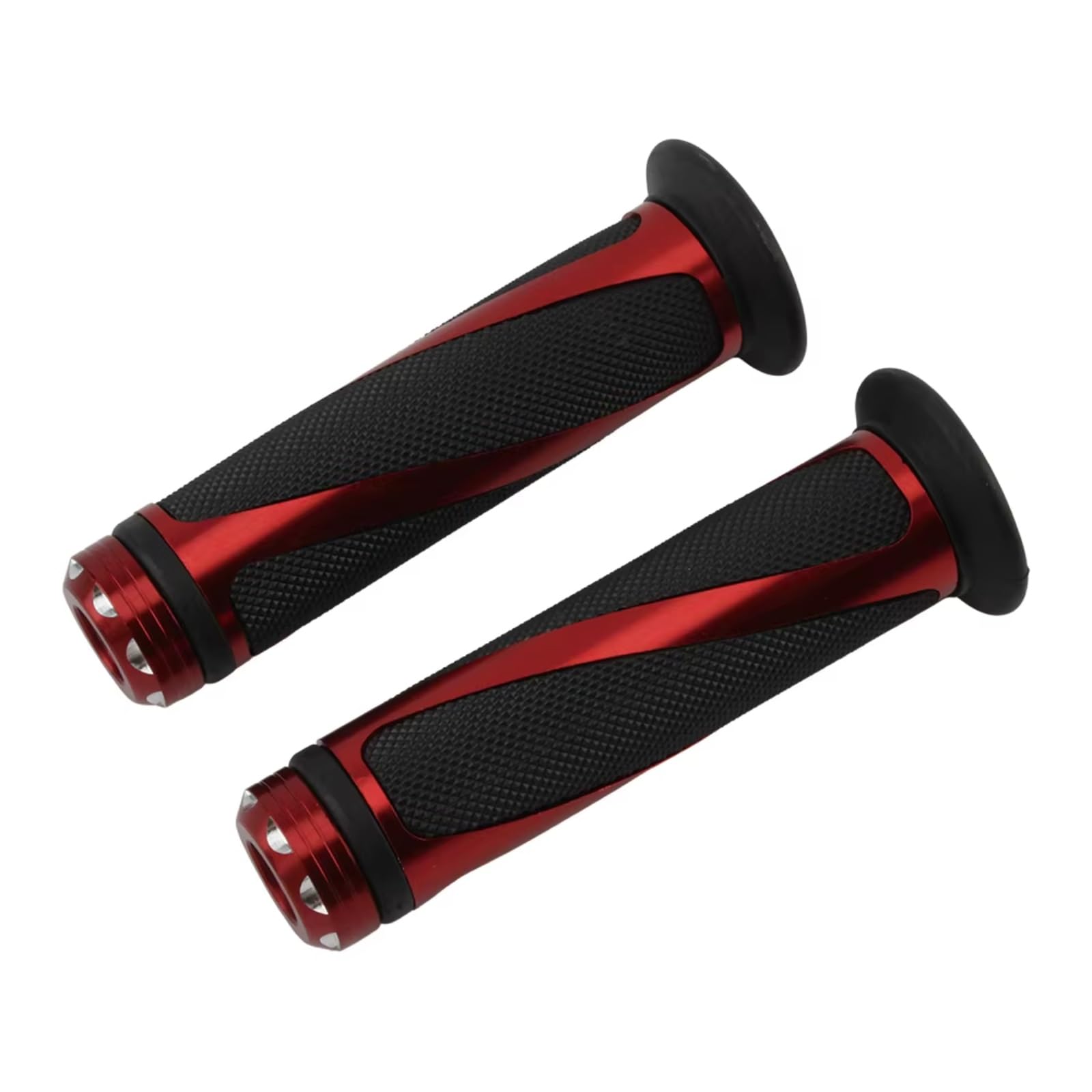 Para Yamaha Cubiertas Manillar Motocicleta Funda Puños Agarre Fundas manillar moto | Fundas para manillar de motocicleta de 7/8 "y 22mm, puños de agarre universales, funda cómoda(Red)