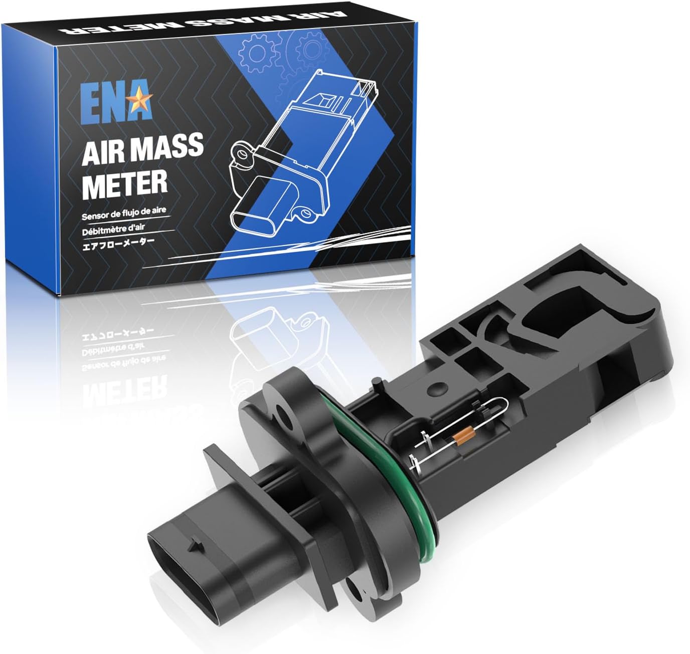 ENA Mass Air Flow Sensor Meter MAF Compatible with BMW 550i GT xDrive 650i Gran Coupe 650i xDrive 750Li xDrive Alpina B7L X5 X6 2006-2015 Replacement for MAS0412 13627537488 13627566990 13628645877