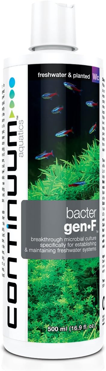 Continuum Aquatics Bacter Gen F - Water Conditioner for Establishing & Maintaining Freshwater Systems, 250 ml (QBGF250)