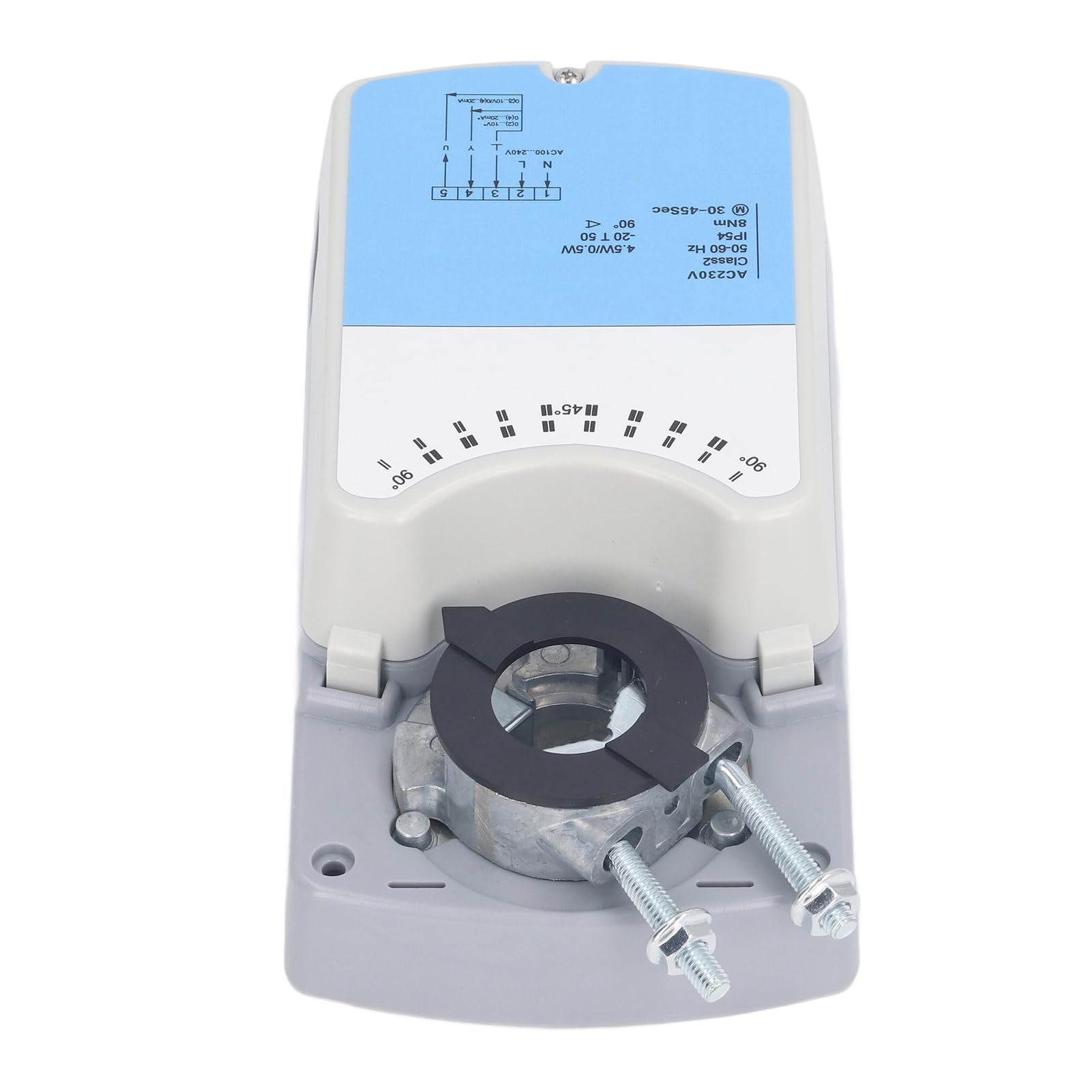 Actuador de Válvula de Aire Eléctrica, Motor sin Escobillas de CC, ángulo de Rotación Ajustable, Controlador de Válvula de Aire LFZ-08230-M, CA 230 V