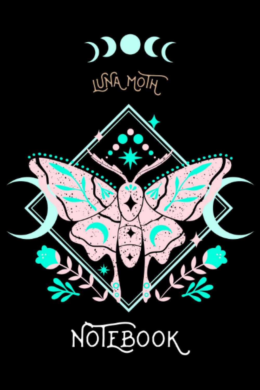 Luna Moth Journal Notebook: Blank Lined Notebook - 120 pages - For Women, Men And Teens - 6x9