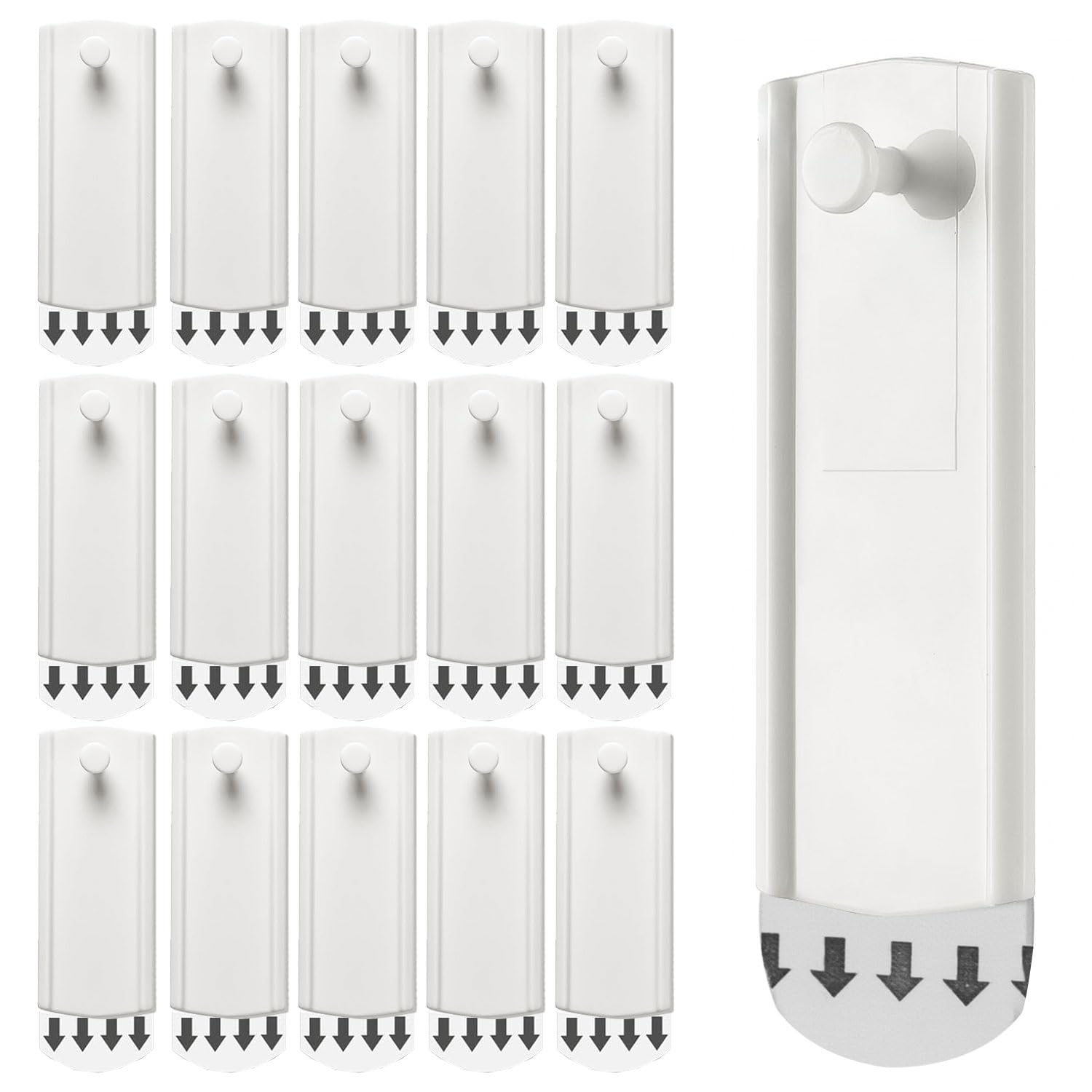 16 Piezas Colgador Cuadros sin Agujeros, Resistentes y Fáciles de Usar, Ganchos para Cuadros Autoadhesivos, Gran Capacidad de Carga, Lengüeta para Colgar Cuadros, para Colgar Cuadros, Marcos (Blanco)