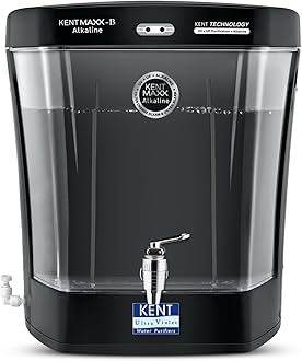 KENT 11149 Maxx Alkaline with Detachable Storage Tank | Double Purification Process | Makes Water Alkaline up to 9.5 pH Level | High Storage and Purification Capacity