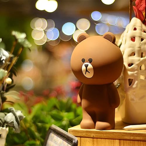 Miniatura 5 de Estuche de lápices con diseño de oso marrón, diseño de oso marrón, estuche de lápices Kawaii de anime para niñas y niños, bolsa de almacenamiento