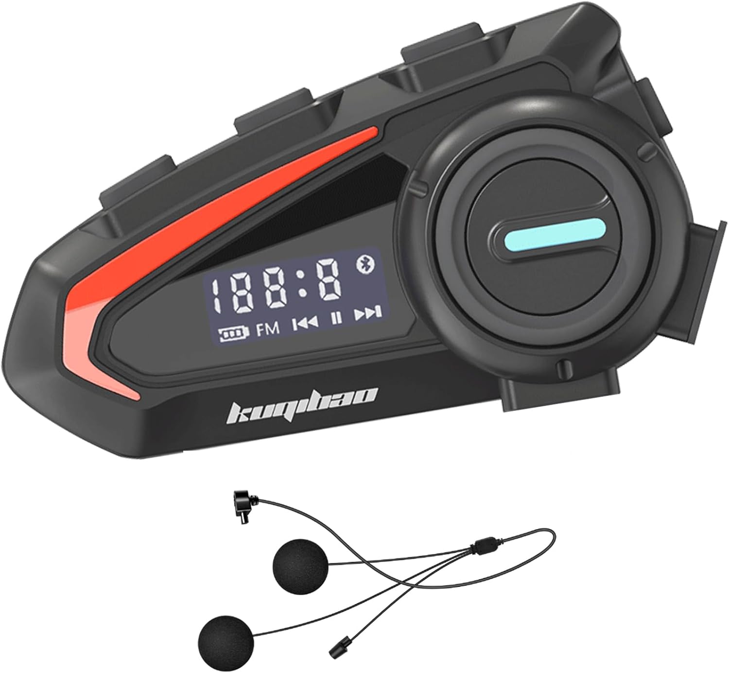 KUQIBAO K20 Bluetooth Headset and included speakers